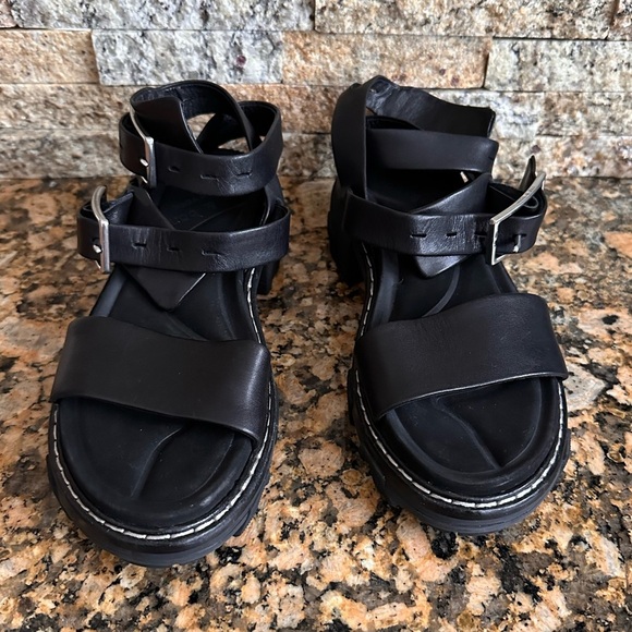 RAG & BONE Shiloh Ankle Strap Sandal in Sterling - Picture 6 of 9